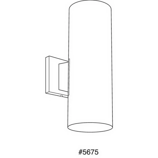 Progress Lighting P5675-30 Cylinder Outdoor Wall Light White