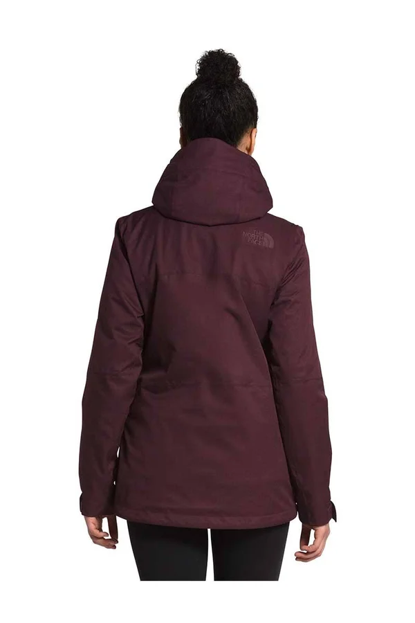 The North Face Thermoball Eco Snow Triclimate Jacket Women's - Root Brown HEATHER/FLARE - Large