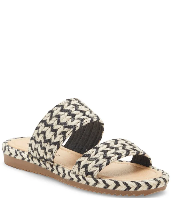 Women's Lucky Brand Decime Slide Sandal, Size 8.5 M - Black