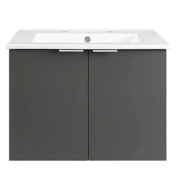 Modway Maybelle 24x22 Wall-Mount Bathroom Vanity EEI-5379 - Navy White