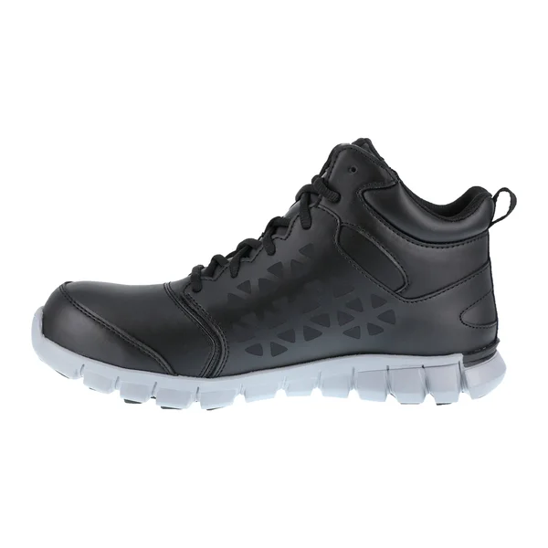 Reebok Sublite Cushion Work Mid Composite Toe Waterproof, Men's Black
