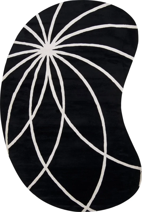 Surya Forum FM-7072 Black Area Rug - 6& Square