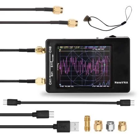 Portable Handheld Vector Network Analyzer 50KHz-900MHz Digital Display Touching Screen Shortwave MF HF VHF UHF Antenna Analyzer