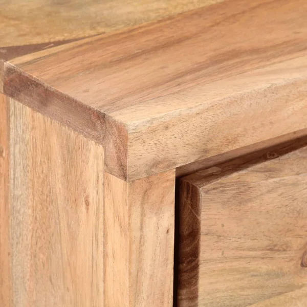 Console Table 39.4x22x13.8x22x29.9x22 Solid Acacia Wood with Live Edges