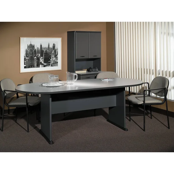 Bush Racetrack Conference Table - Pewter