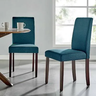 Painesville Upholstered Parsons Chair George Oliver Color: Blue