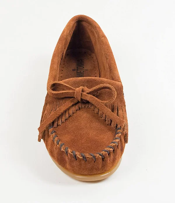 Women's Minnetonka Kilty Moccasin - Brown - Size 11