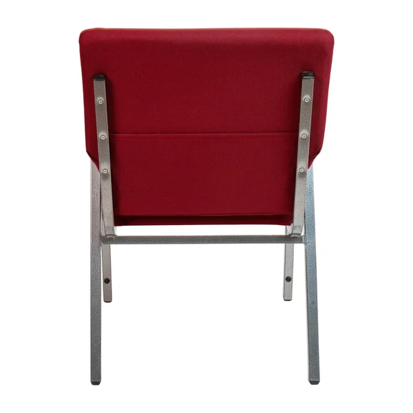 Flash Furniture Hercules Series 21x22W Stacking Wood Accent Arm Church Chair in Burgundy Fabric - Silver Vein Frame