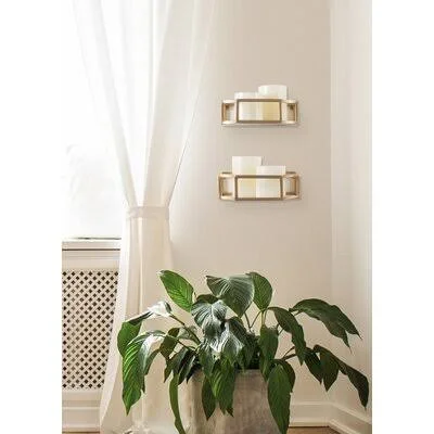 Sollis 2 Piece Metal Floating Shelf Mercer41