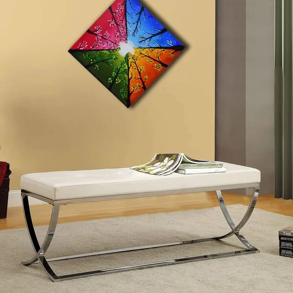 Modernly Charming Bench White