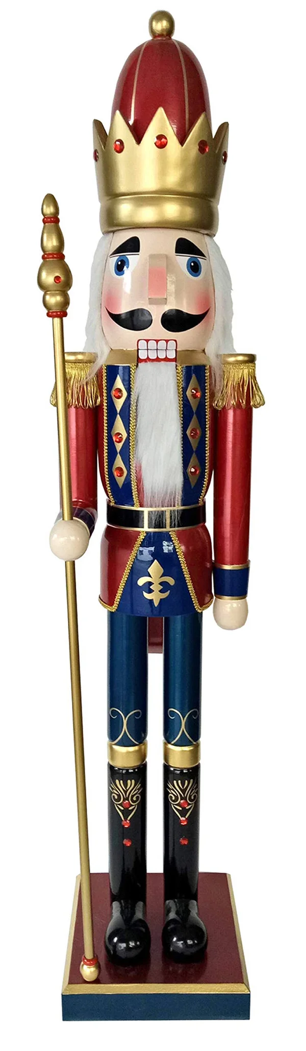 Santa&s Workshop 60x22 Bejeweled King Nutcracker