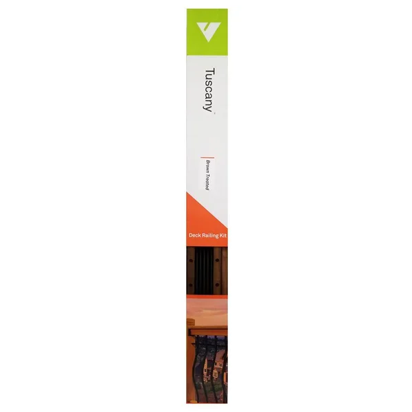 Vista Railing Systems Inc 3 ft. 6 in. x 6 ft. Tuscany Brown Treated Level Railing Kit