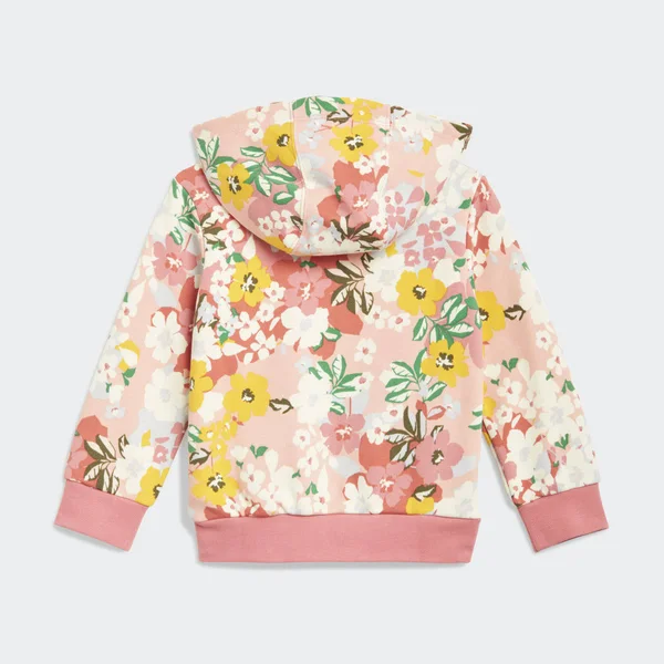 Adidas Girls& Infant and Toddler Originals Her Studio London Track Suit in Pink/Trace Pink Size 18 Month - Cotton/Polyester/Jers