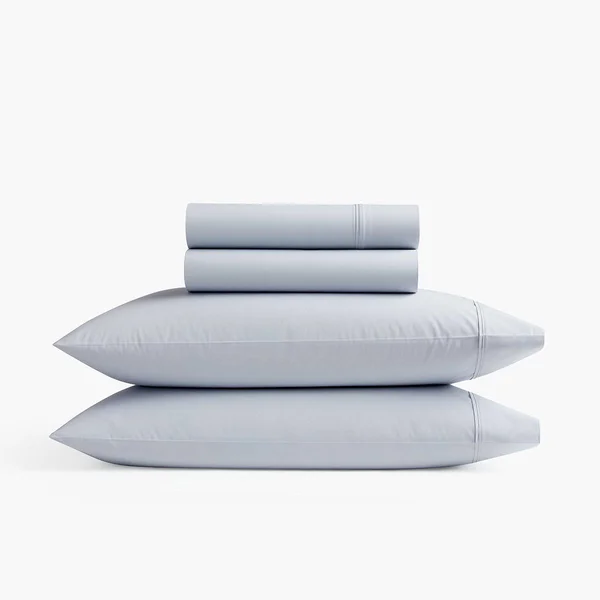 Under The Canopy Organic Percale Sheet Set percale_Monument, Cal King
