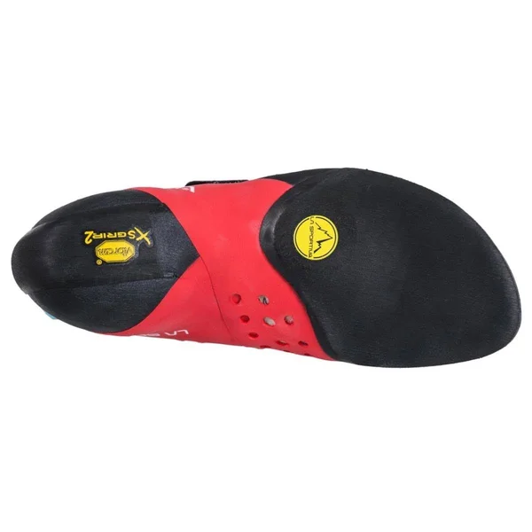 La Sportiva Solution Comp Climbing Shoes Blue Red Women - 35.5