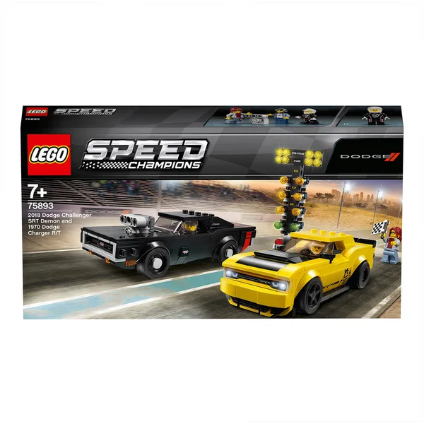 Lego Speed Champions 75893 2018 Dodge Challenger SRT Demon & 1970 Dodge Charger R/T