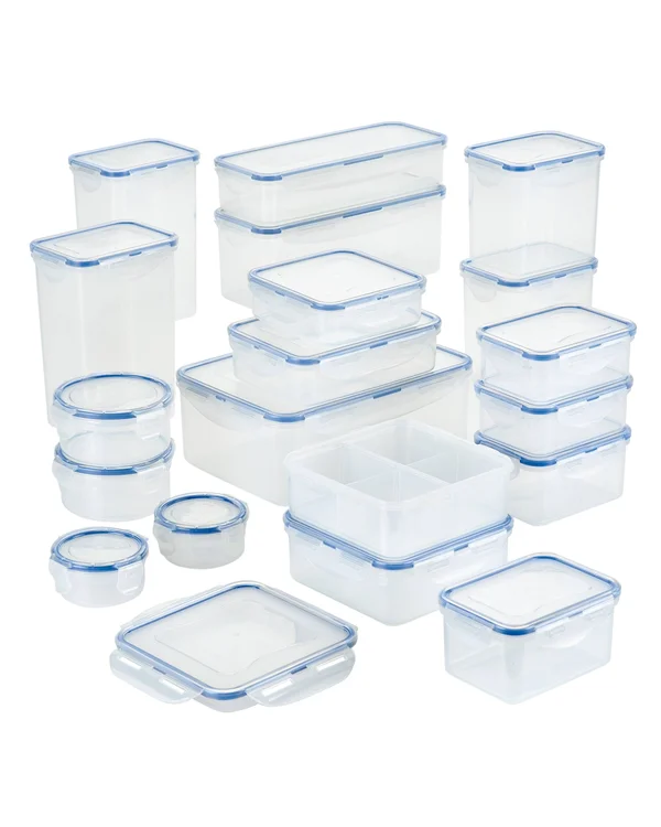 Easy Essentials 38 Piece Food Storage Container Set - Clear