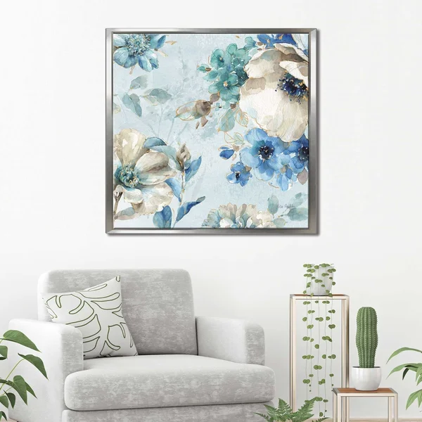 Lisa Audit Indigold x Canvas Print in Floating Frame - 39.5x22 x 39.5x22