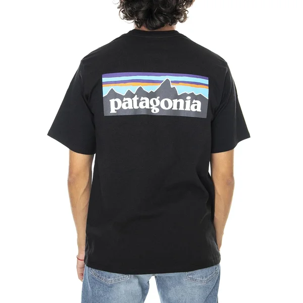 Patagonia P-6 Logo Pocket Responsibili-T-Shirt - Men's Black, Xs