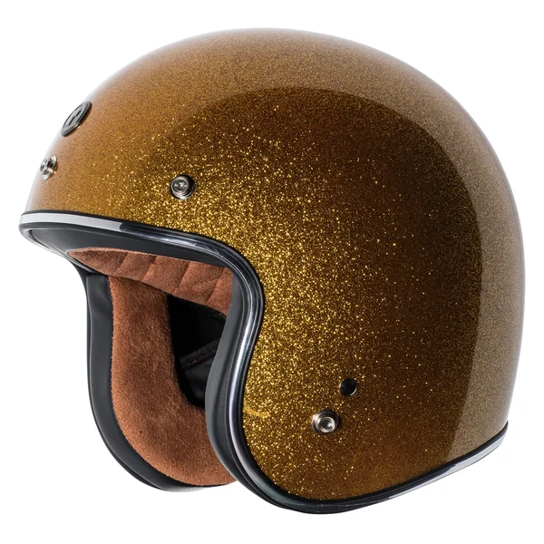 Torc (T50 Route 66) 3/4 Helmet with &Super Flake& Graphic (Gold, X-Large)