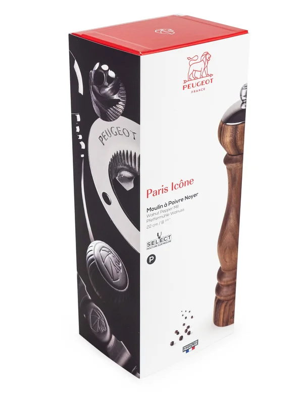 Peugeot Paris Icone u&Select Pepper Mill 9-in - Walnut