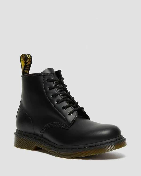 Dr. Martens 101 6-Eye Boot, Women's, Size: 4 Medium, Black