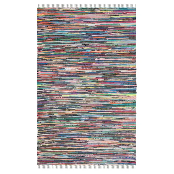 Safavieh Rag Rug RAR121M Grey - Multi 5& x 8& Area Rug