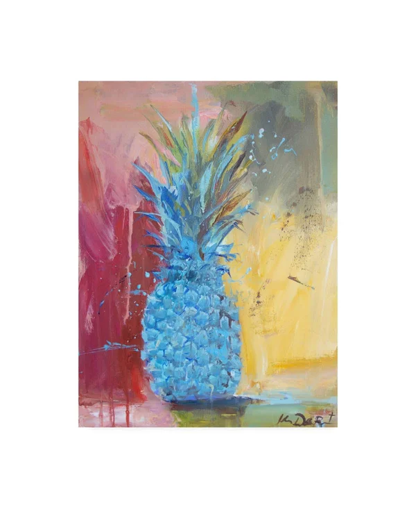 Trademark Fine Art Ic01595-C3547Gg Kym De Los Reyes 'Cobalt Pineapple'