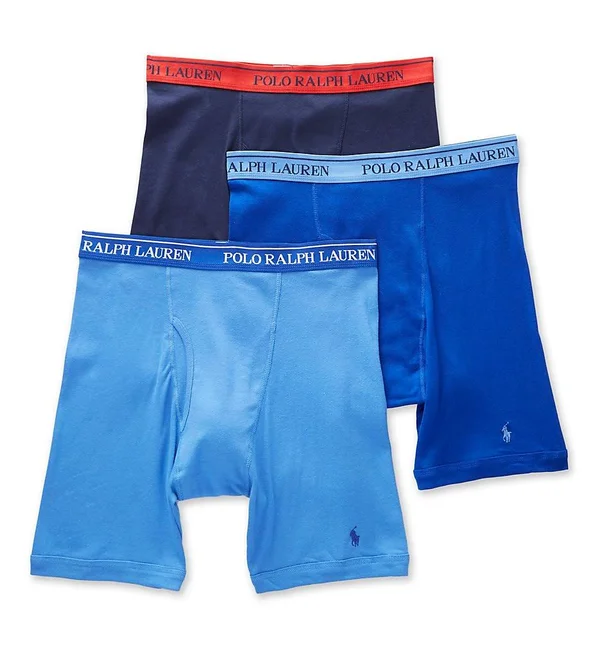Polo Ralph Lauren Assorted Long Leg Boxer Briefs 3-Pack - M