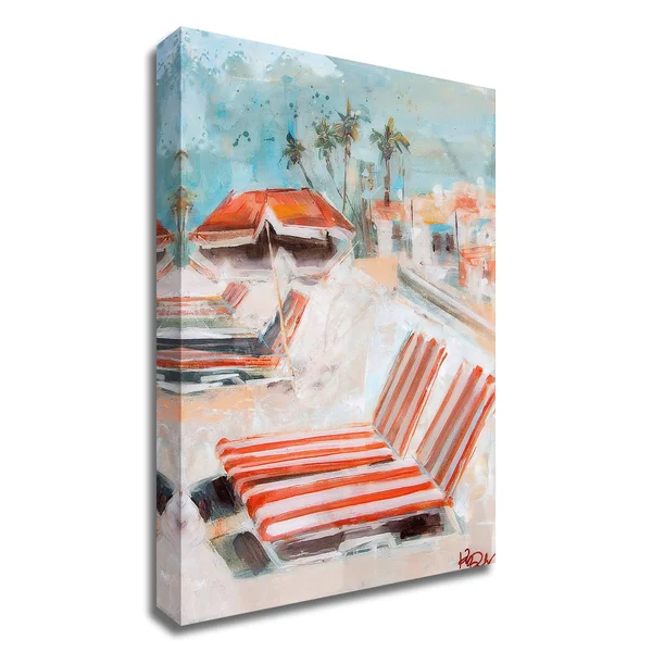 Tangletown Fine Art 32x22 x 24x22 The Lounge by Kym De Los Reyes Print on Canvas