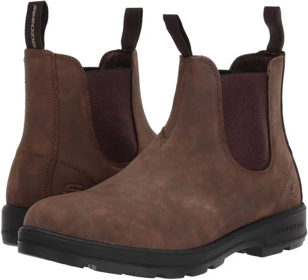 Skechers Men's Relaxed Fit: Molton - Gaveno Casual Shoes Brown 11.5