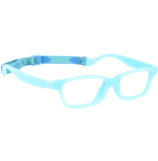 Miraflex Maya 42 Kids Eyeglasses - EC Clear Blue