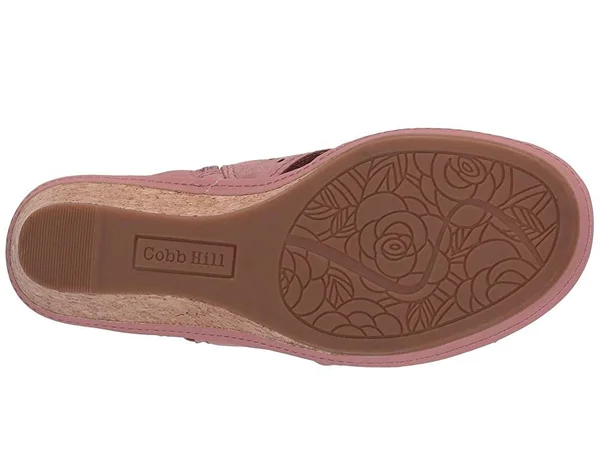 Women's Rockport COB Hill Janna Wedge Sandal - Size 6.5 W - Pink