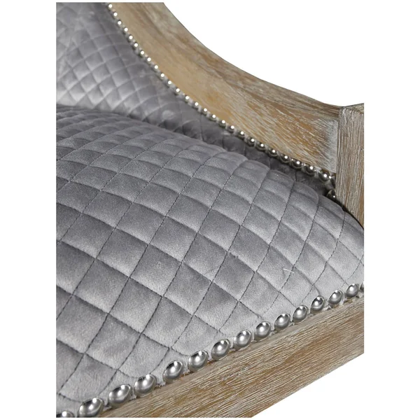 Linon Mimi Quilted Office Chair - Gray