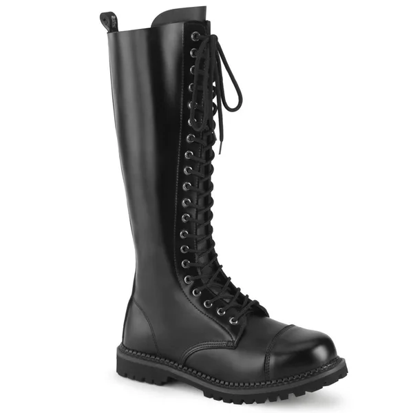 Demonia - Rocky-20 4, Black Leather