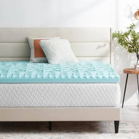 Rest Haven Zoned Gel Memory Foam Mattress Topper - 3 inch, King