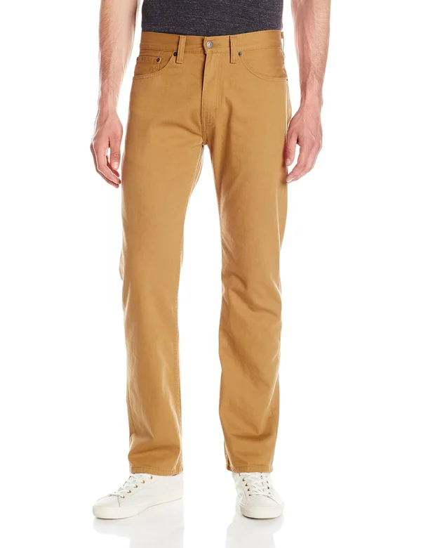 Levi&s Men's 505 Regular Fit Jeans, Size: 33X32, Caraway - Slub Twill