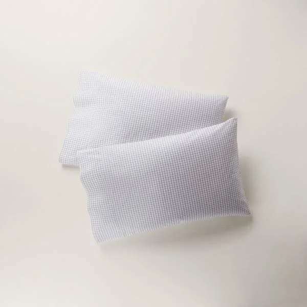 Ralph Lauren Organic Tattersall Fitted Sheet, King - Navy/White