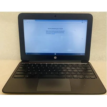 HP Chromebook 11 G4 11.6 inch Laptop (Intel N2840 Dual-Core, 4 GB Ram, 16GB Flash Ssd, Chrome OS), Black, Used Acceptable