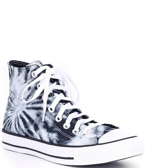 Converse Black Tie-Dyed Chuck Taylor All Star High Top Shoes - Black