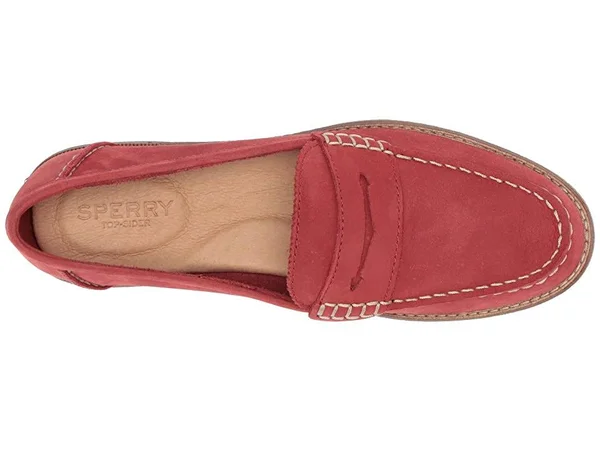Women's Sperry Seaport Penny Loafer Red - Size 8.5M