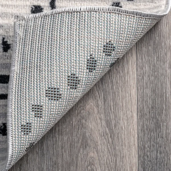 nuLOOM Mila Dotted Diamond Trellis Gray 8 ft. x 10 ft. Area Rug