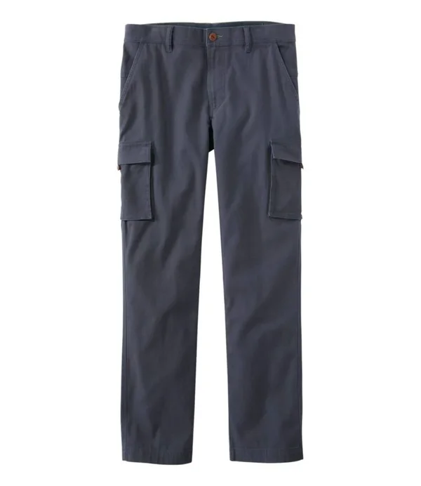 Men's BeanFlex Canvas Cargo Pants - Standard Fit Blue 34x30, L.L.Bean