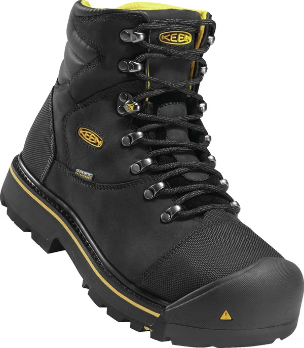 Keen Utility Men's WP Steel Toe Milwaukee Work Boots, Black, Size 13