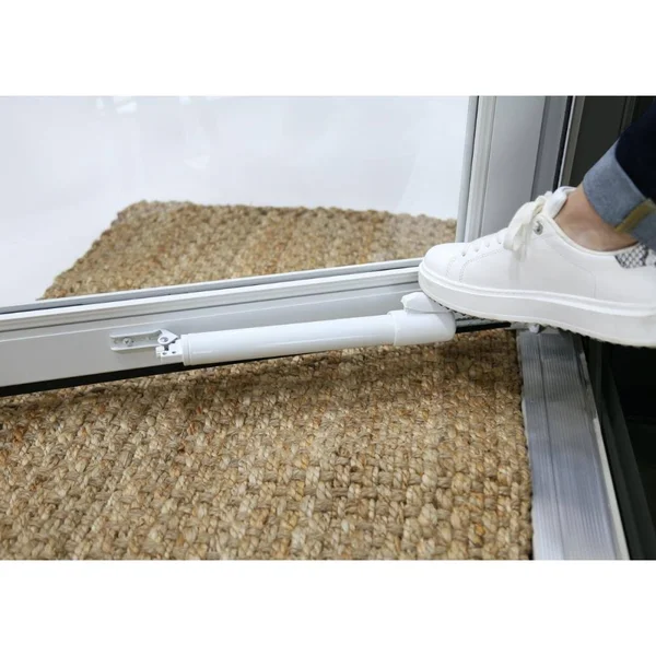 Larson Tradewinds Pet Door 36-in x 81-in White Full-view Aluminum Storm Door, 1467903257