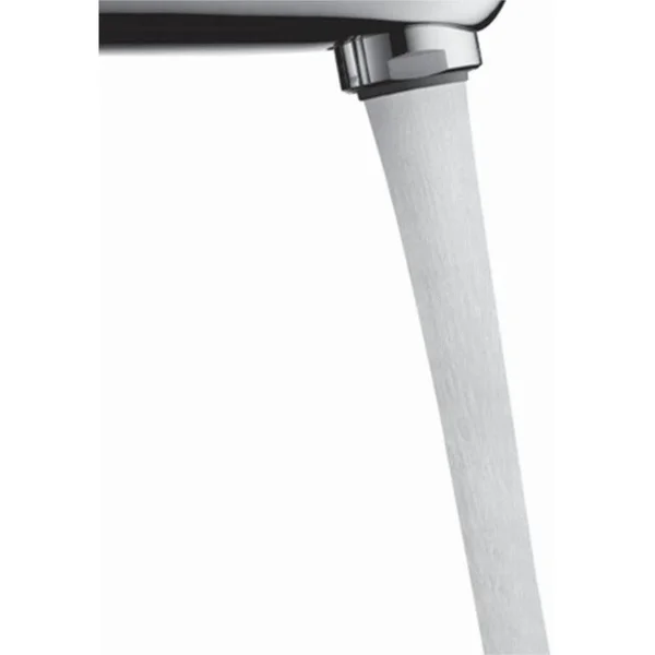 Hansgrohe Puravida Single Hole Bathroom Faucet - White - Chrome 15074401