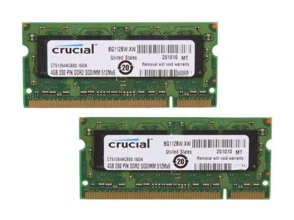 Crucial 8GB Kit (4GBx2) DDR2 800MHz