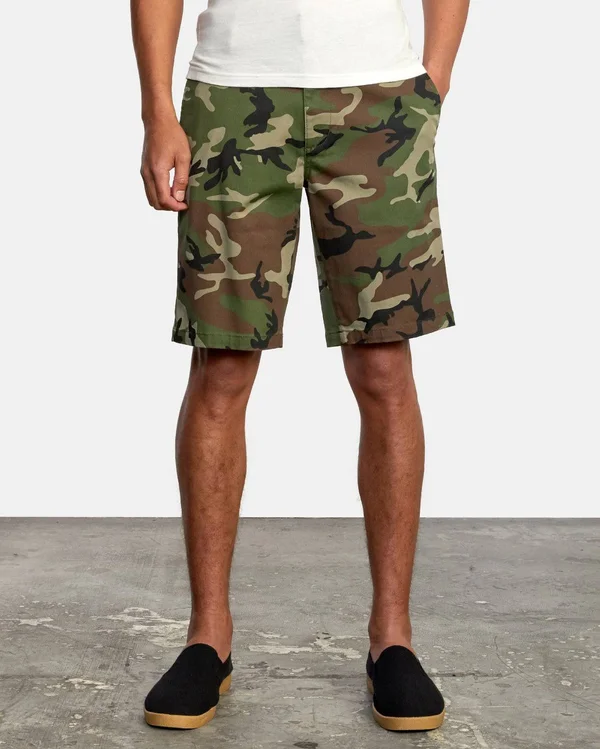 RVCA Weekend Stretch Walk Shorts - Woodland Camo - 40