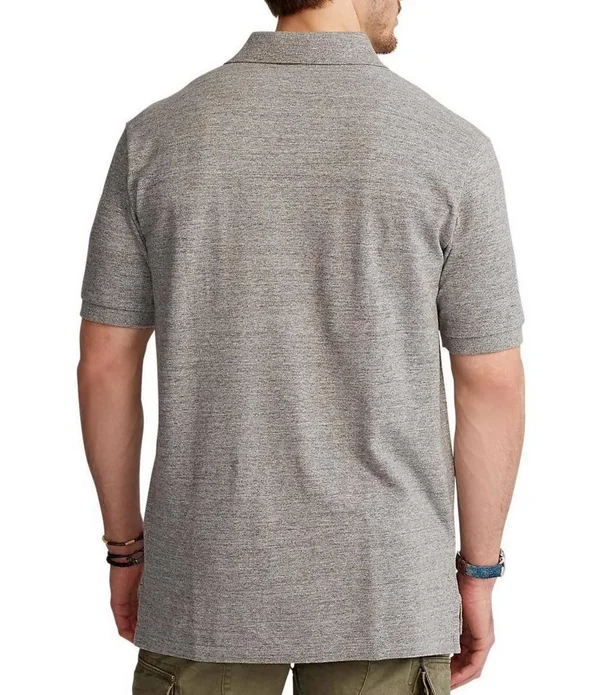 Polo Ralph Lauren Big Tall Classic-Fit Short-Sleeve Cotton Mesh Polo Shirt - Mens, LT, Highland Rose Heather