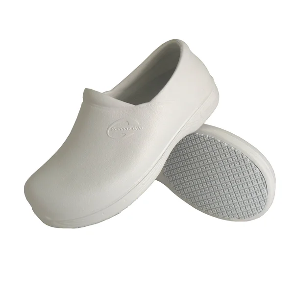 Genuine Grip Men's Slip-Resistant Injection Clogs #3805 - White, 9